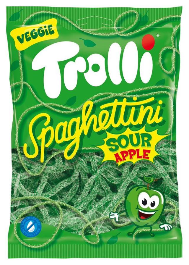 Trolli Spaghettini Sour Apple 100g - Veggie
