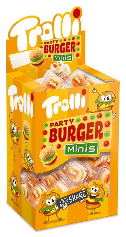Trolli Party Burger Minis 80pcs. 800g Disp.