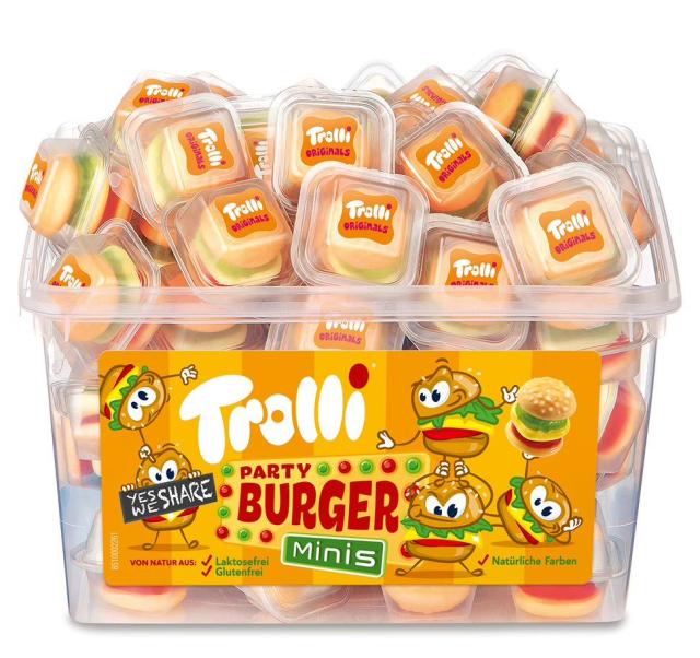 Trolli Party Burger Minis 60pcs. 600g