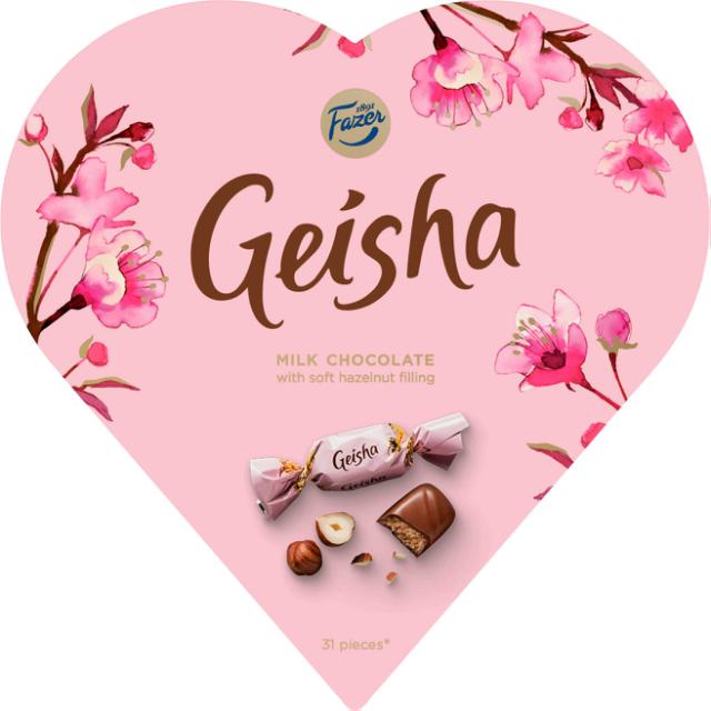 Fazer Geisha Milk Chocolate Heart 225g