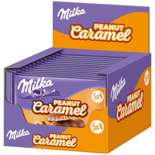 Milka & Peanut Caramel 5-pack 185g