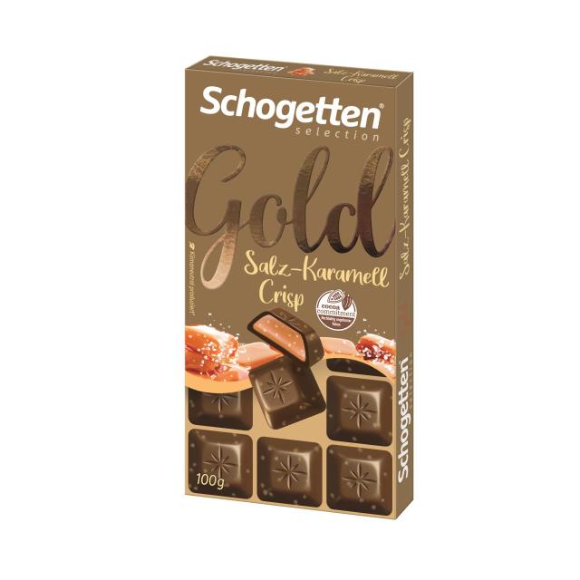 Schogetten Gold Selection Salz-Karamell Crisp 100g