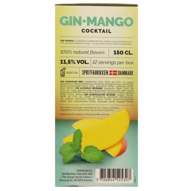 Nordic By Nature Gin Mango 11,5% - 1,5l BIB