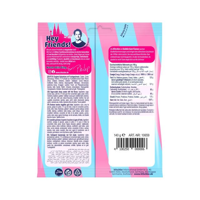 hitschies HITSCHIES Bubble Gum Flavour 140g - Halal