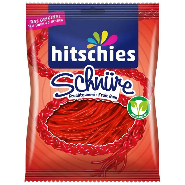 hitschies Schnüre Erdbeere 125g - Vegan