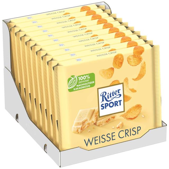 Ritter Sport Weiss + Crisp 250g