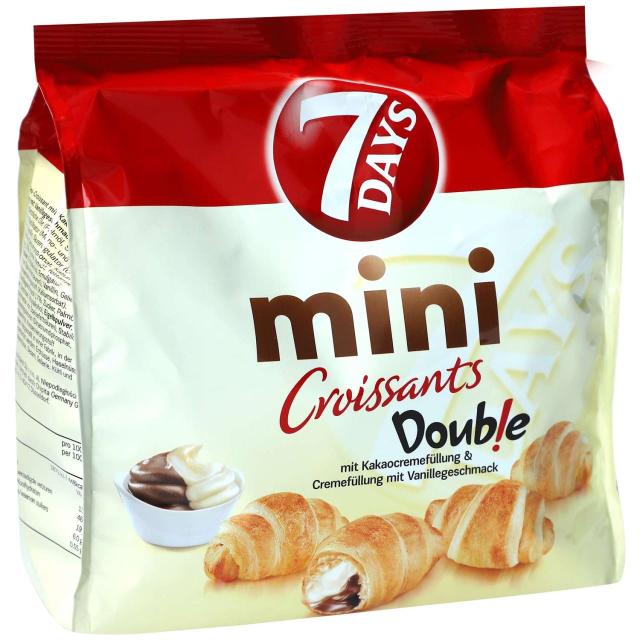 7 Days Double Mini Croissant Kakao &  Vanille 185g
