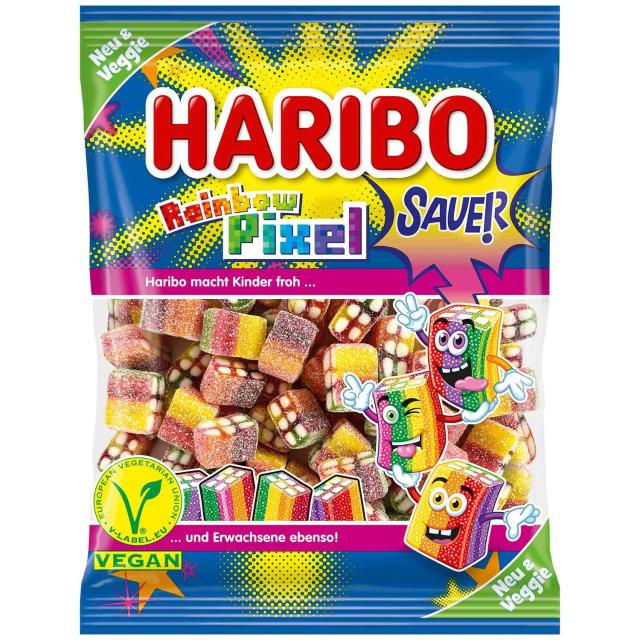 Haribo Rainbow Pixel Sauer 160g - Veggie
