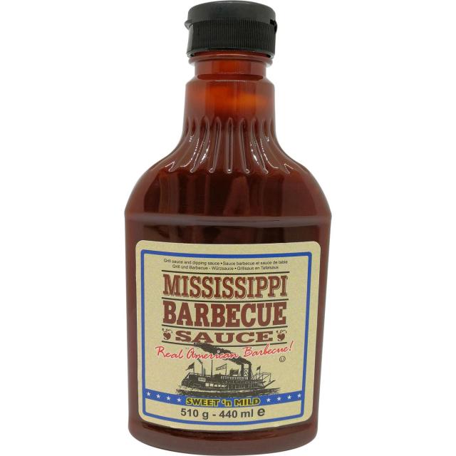Mississippi Barbecue Sauce Sweet'n Mild 510g