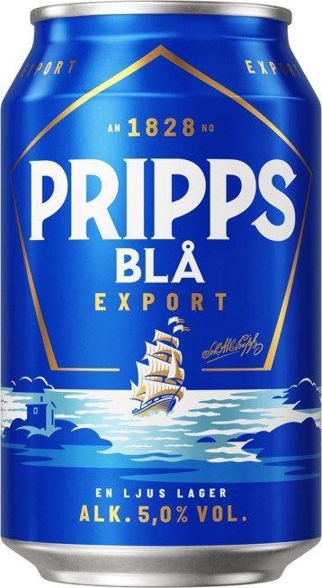Pripps Blå Export 5% - 24x330ml Can 