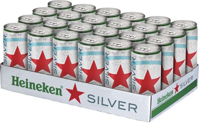 Heineken Silver 4% - 24x330ml Can