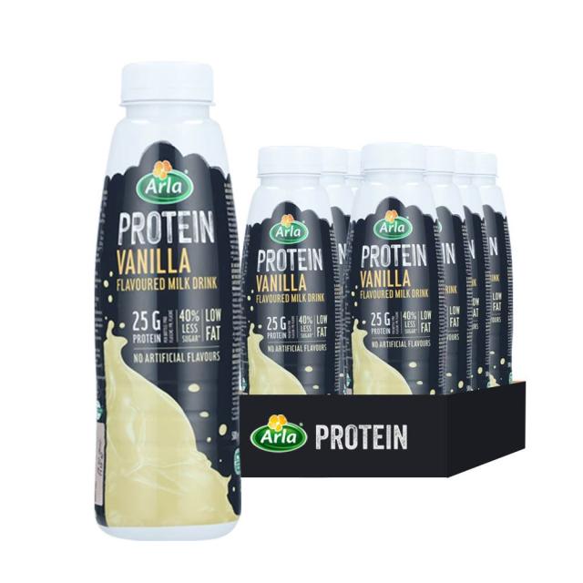 Arla Protein Vanilla Flavoured Milk Drink 8x500ml Bottle
