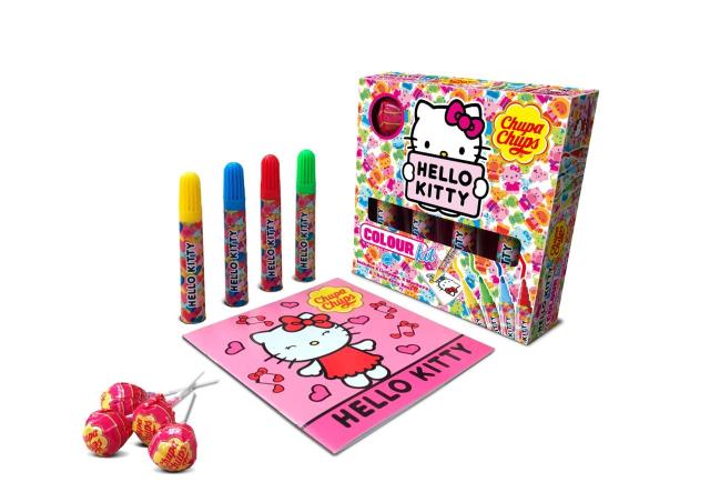 Chupa Chups Colour Kit The Smurfs & Hello Kitty 48g