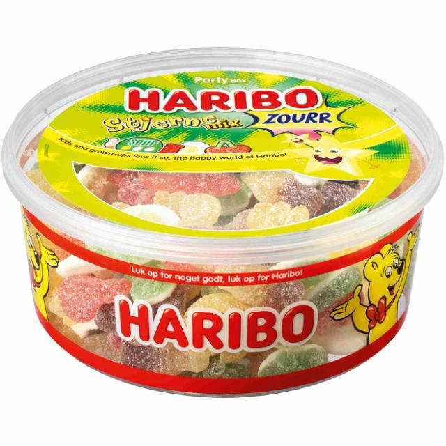 Haribo Stjerne Mix Sour 900g Disp.