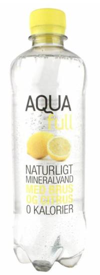 Aqua Full Carbonated Water Citrus 18x500ml Bottle