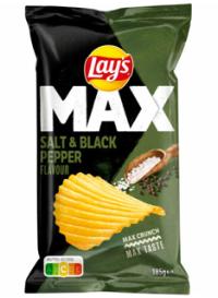 Lay's Max Salt & Black Pepper 185g